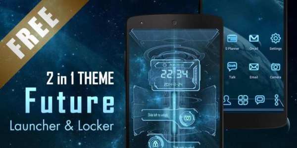 Future 3D Launcher & Locker 1 تصوير الشاشة