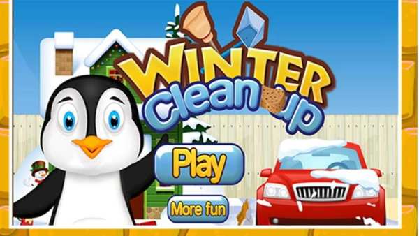 Winter Snow Clean Up -Kid Game screenshot 2