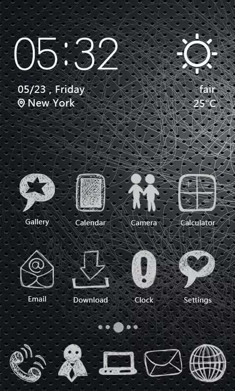 Hand Drawn Style Theme screenshot 1