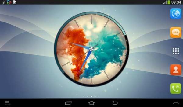 Colorful Smoke Clock LWP screenshot 7