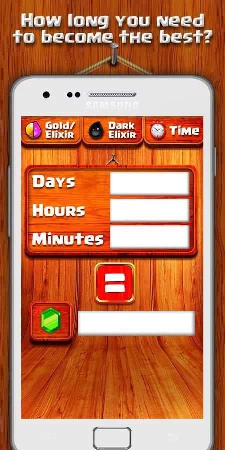 Calculator for Clash of Clans screenshot 1