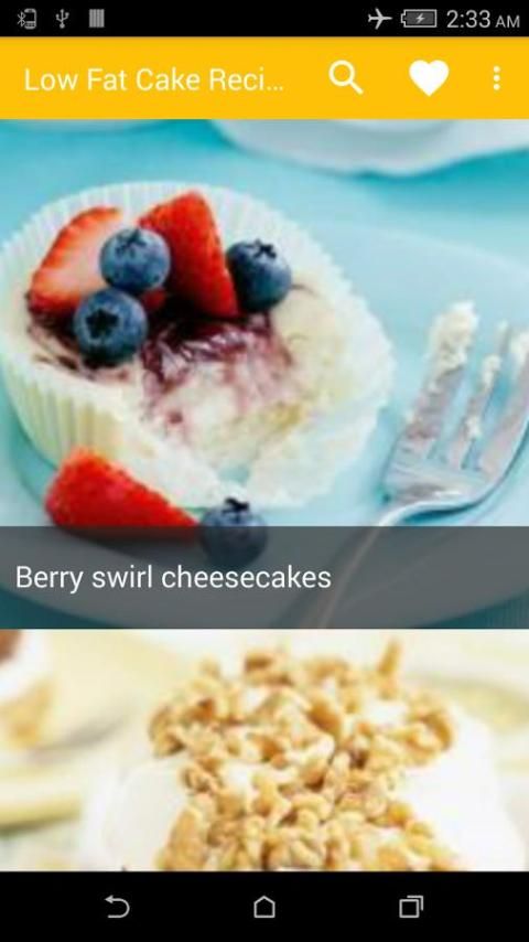 Low Fat Cake Recipes screenshot 3