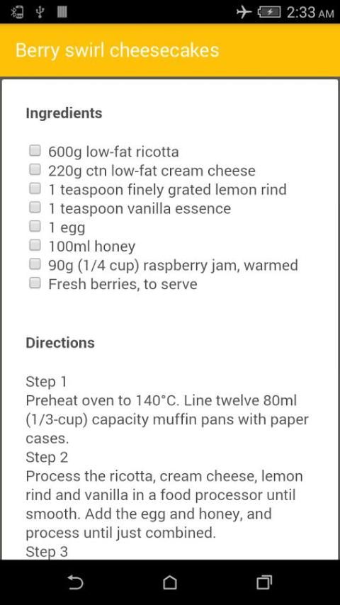 Low Fat Cake Recipes скриншот 4
