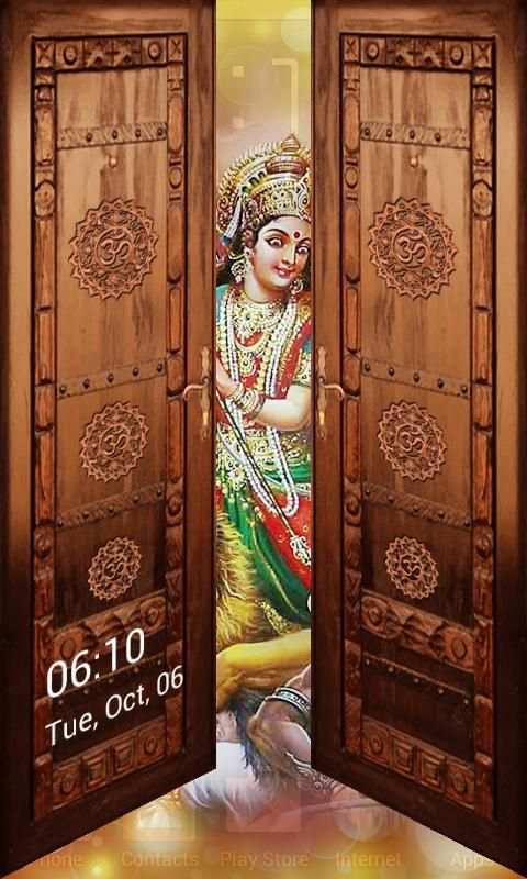 Durga Maa Door Lock Screen 1 تصوير الشاشة