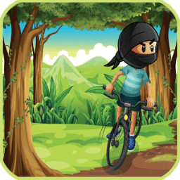 Ninja Stunts Jungle Bike Dash أيقونة