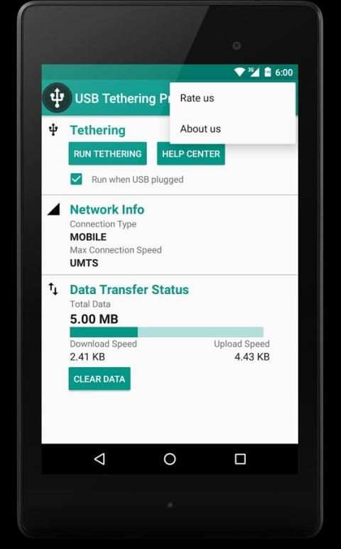 USB Tethering Pro स्क्रीनशॉट 1