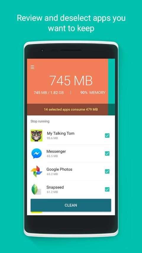 Memory Cleaner (Free) स्क्रीनशॉट 3