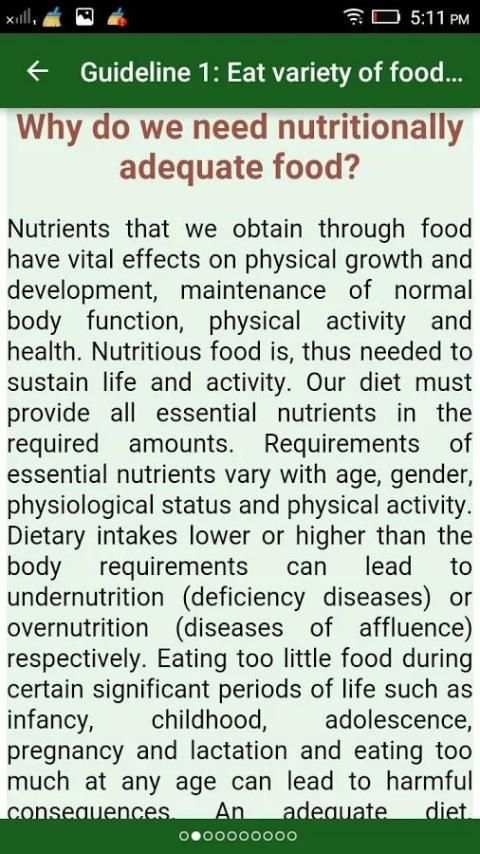 Dietary Guidelines for Indians screenshot 2