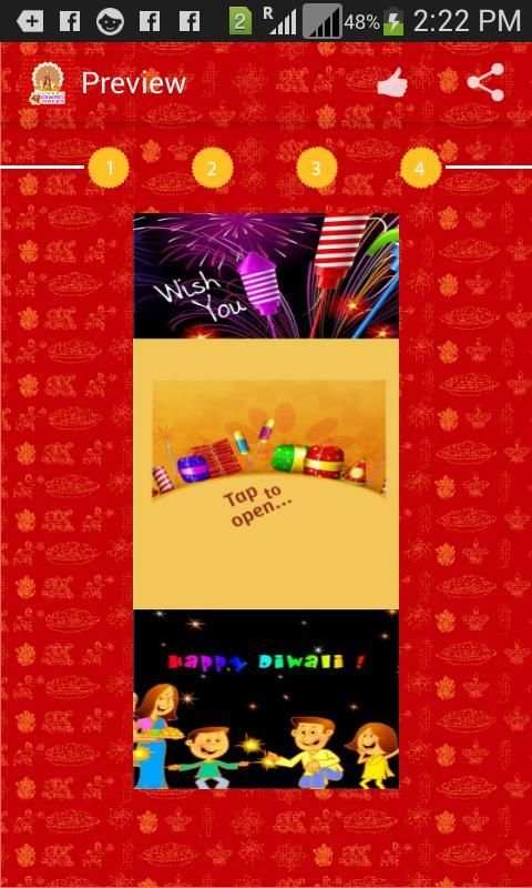 Diwali Greetings Cards Maker скриншот 1