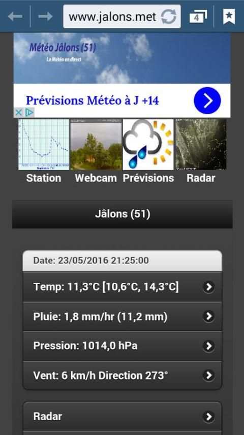 Météo Jâlons (51) скриншот 2