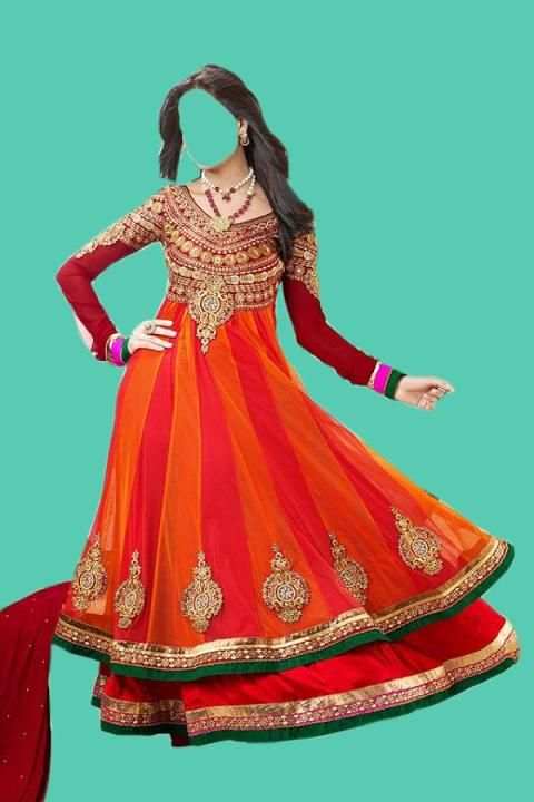 Indian Woman Dress Photo Suit скриншот 1