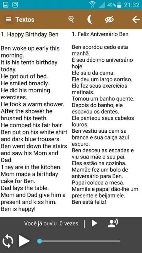 Textos em Inglês - Free screenshot 5