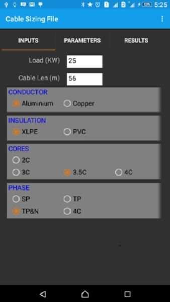 Electrical Cable Sizing स्क्रीनशॉट 3