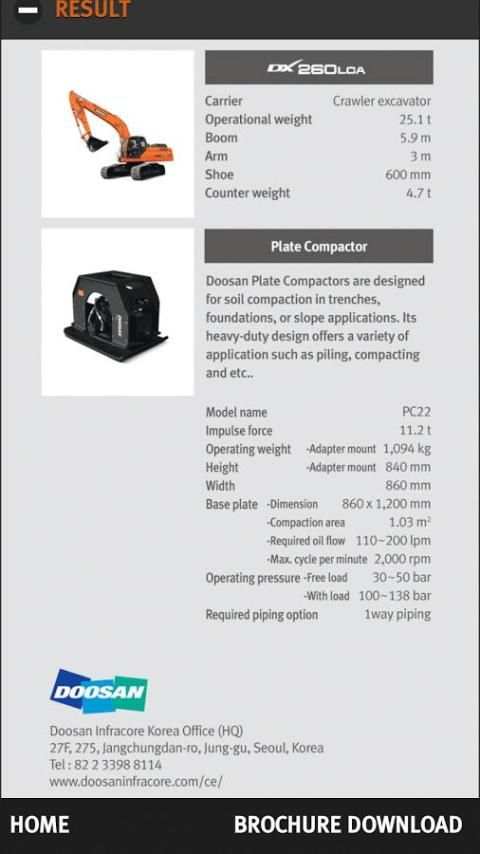 Doosan Attachments Guide स्क्रीनशॉट 2