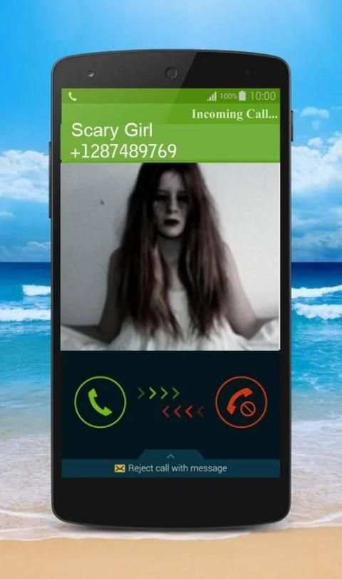 Calling Prank Scary Girl 3 تصوير الشاشة