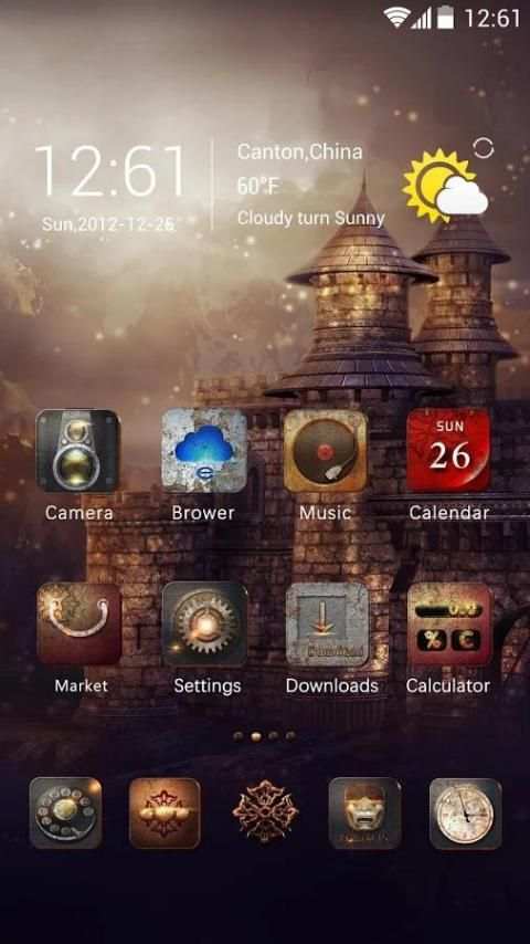 Old Castle Go Launcher Theme скриншот 5