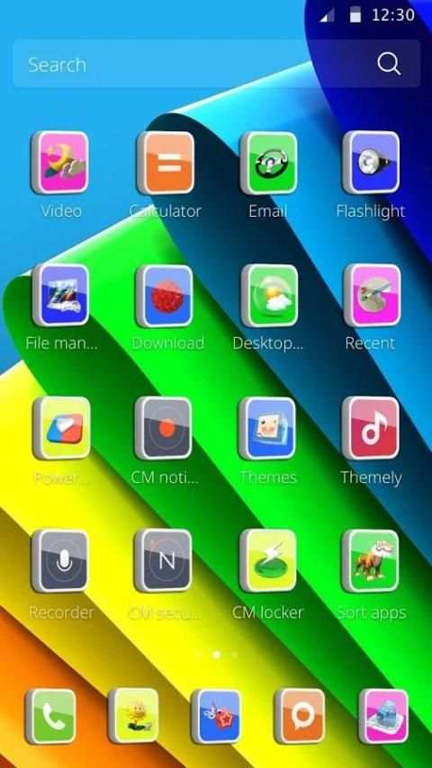 3D Tema Colorful screenshot 2