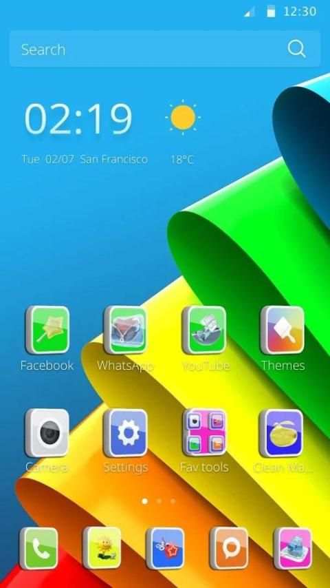 3D Tema Colorful screenshot 3