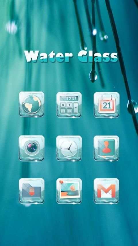 Water Glass-Solo Theme screenshot 2