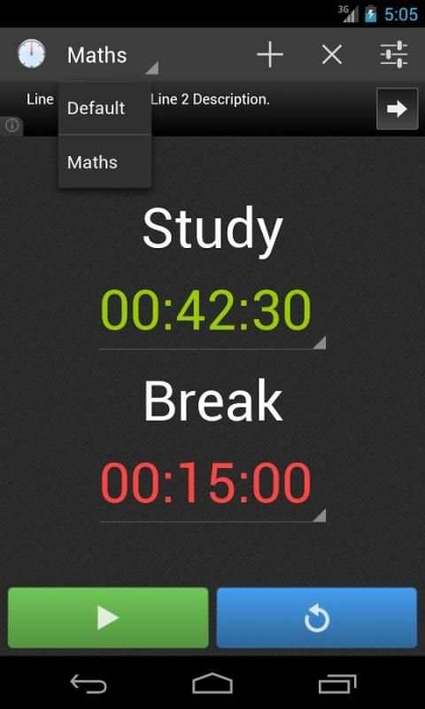 Study Timer Lite स्क्रीनशॉट 2