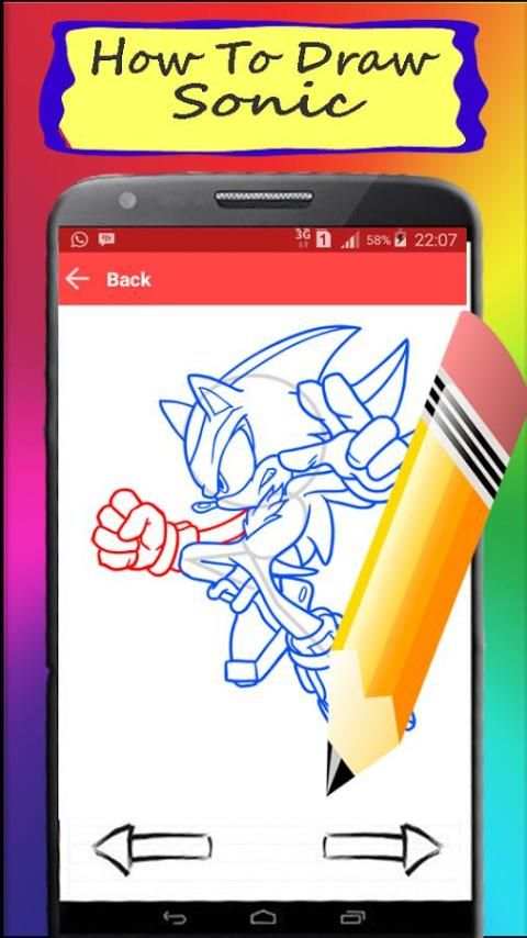 How to Draw Sonic Fans скриншот 1