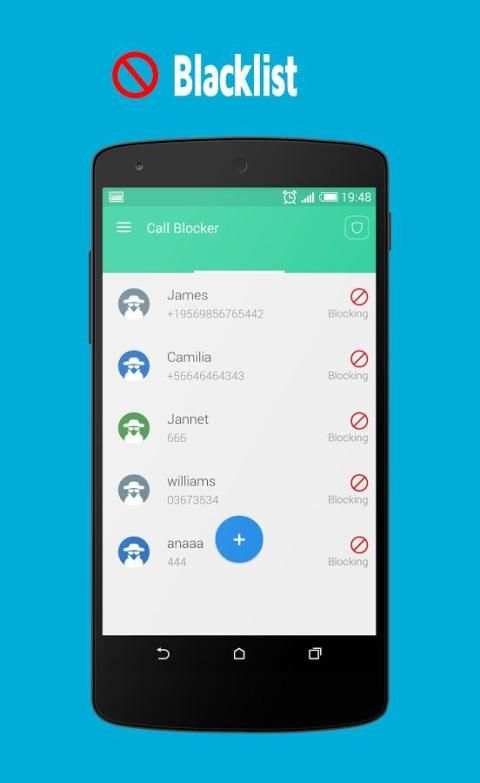Call Blocker - Blacklist скриншот 4