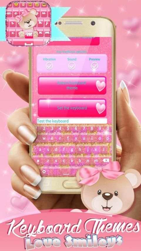 Keyboard Themes - Love Smileys screenshot 4