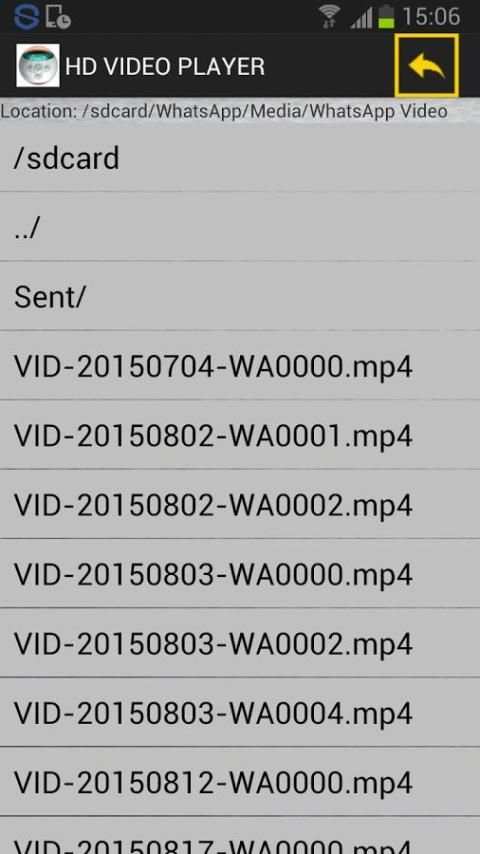 MP4/3GP/AVI HD Video Player स्क्रीनशॉट 1