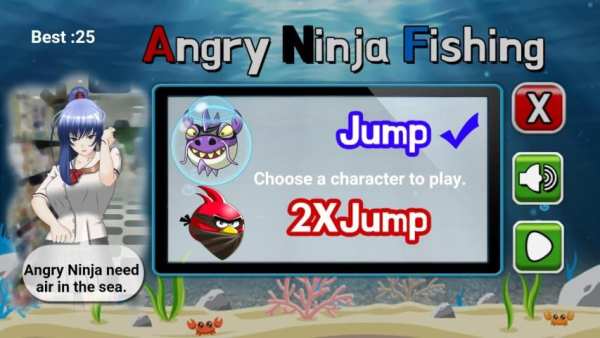 Angry Ninja Fishing screenshot 3