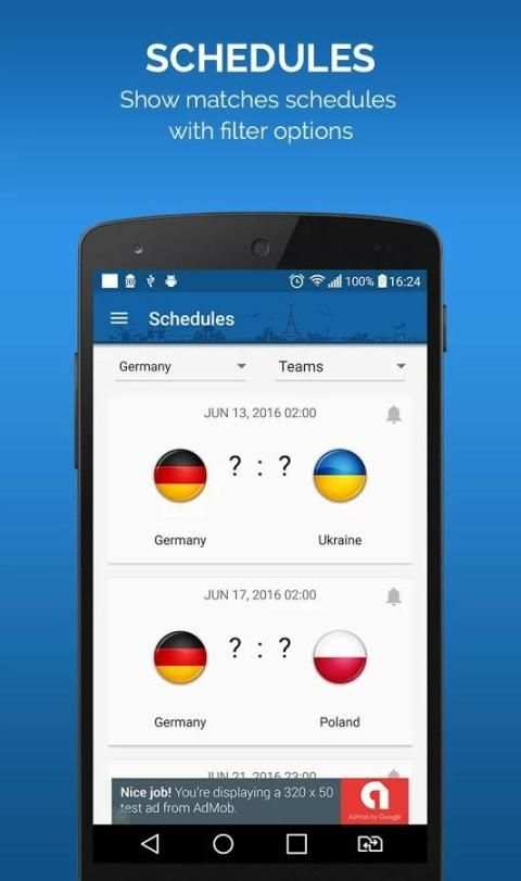 Euro 2016 Live Score स्क्रीनशॉट 8