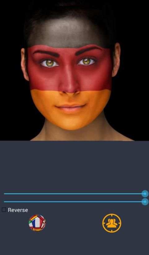 Flag euro 2016 face& half-face 2 تصوير الشاشة