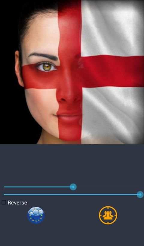 Flag euro 2016 face& half-face 4 تصوير الشاشة