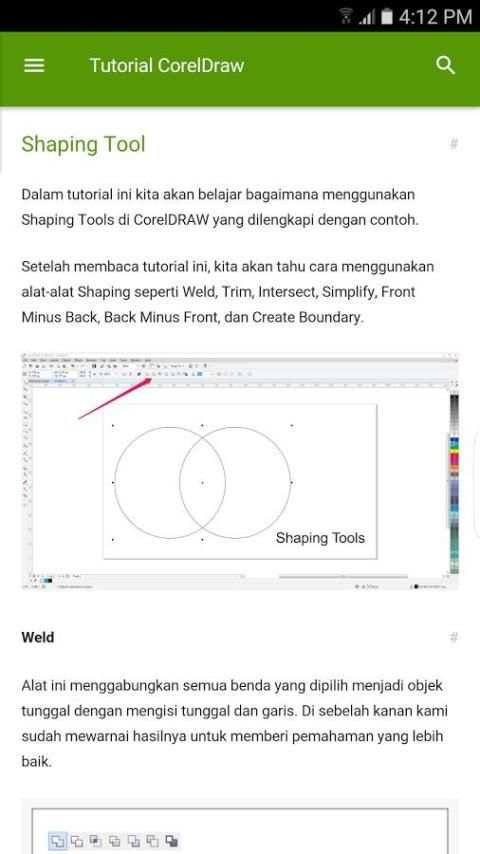 Tutorial CorelDraw screenshot 2