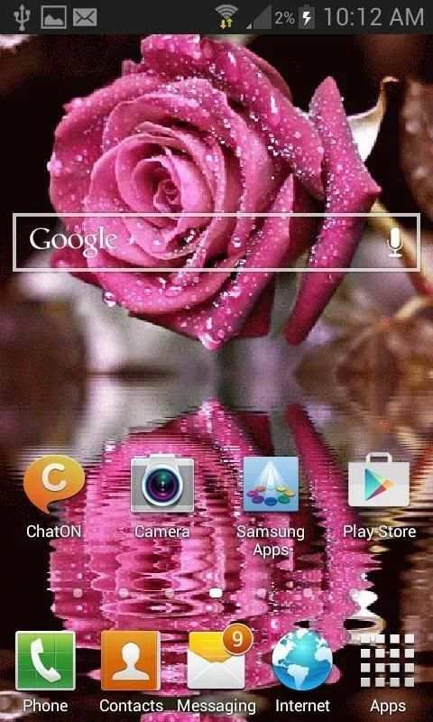Dewy Pink Reflection LWP screenshot 2