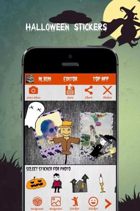 Halloween photo collage скриншот 2