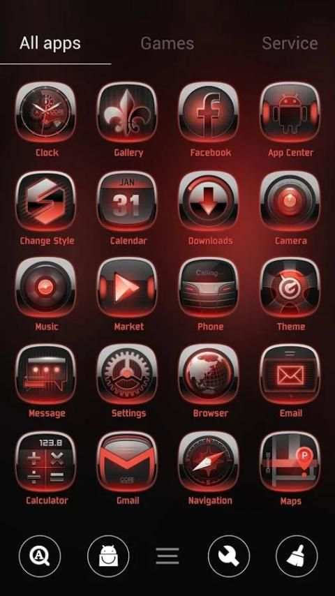 CoreTechnology GOLauncherTheme 4 تصوير الشاشة