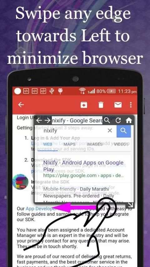 Float Browser Pro स्क्रीनशॉट 1