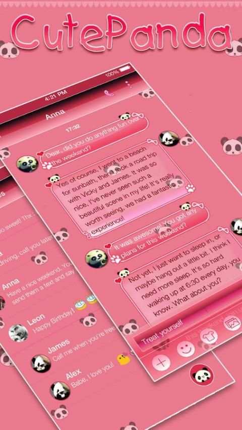 Keyboard Panda Pink screenshot 4