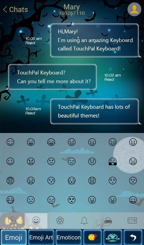 TouchPal Hallowmas Theme स्क्रीनशॉट 2