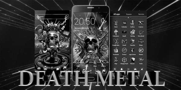 DEATH METAL GO Launcher Theme 1 تصوير الشاشة