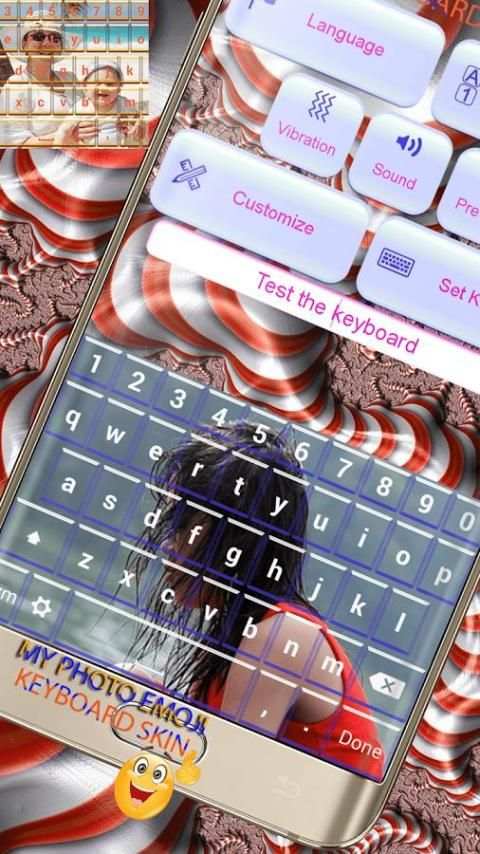 Foto keyboard dengan emoticon screenshot 4