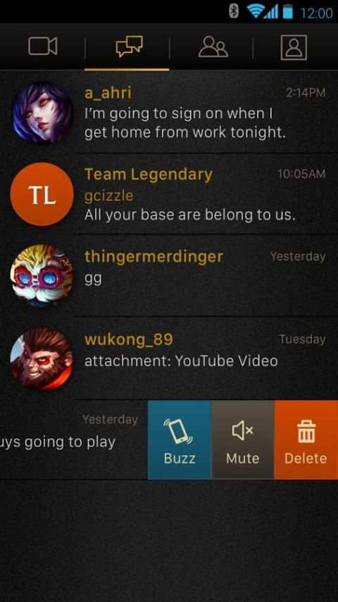 League Chat скриншот 2