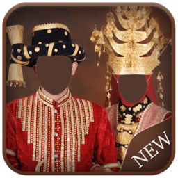 Hijab Wedding Couple Suit أيقونة