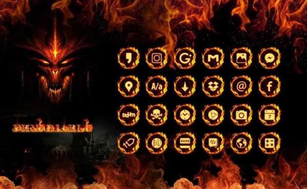 Fire Diablo Launcher theme स्क्रीनशॉट 6