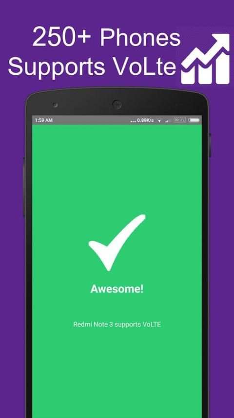 VoLTE checker (Jio) screenshot 2