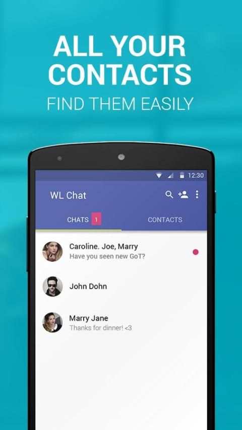 Chat app for Android screenshot 2