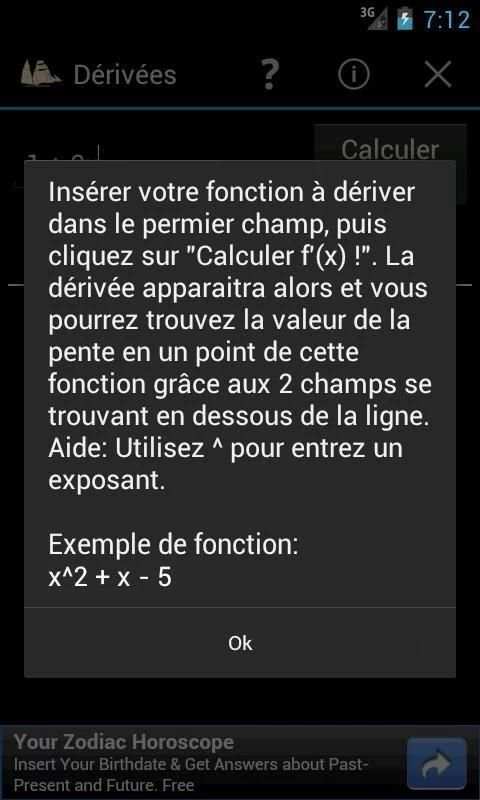 Dérivées screenshot 1