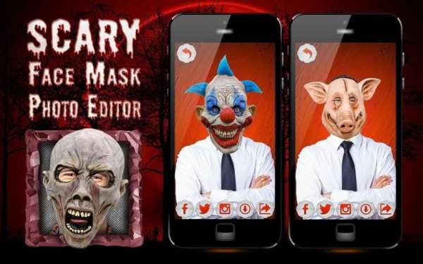 Menakutkan Topeng Foto Editor screenshot 6