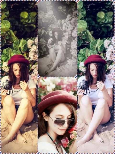 B212 - Retrica Selfie Overlay 1 تصوير الشاشة