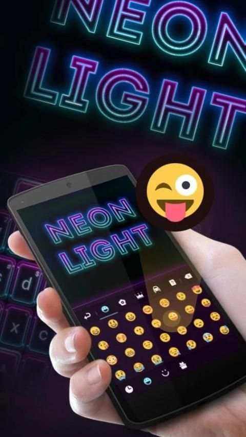 Neon Lights GO Keyboard Theme screenshot 5